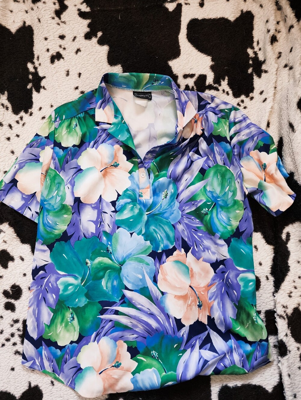 WOMEN'S 80'S BLOUSE - MULTI